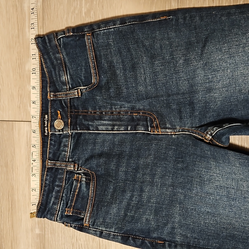 🌈Frank and Oak Debbie Skinny Jeans in Medium/Dark Wash - Picture 12 of 16